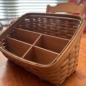 Longaberger Mail Basket w dividers